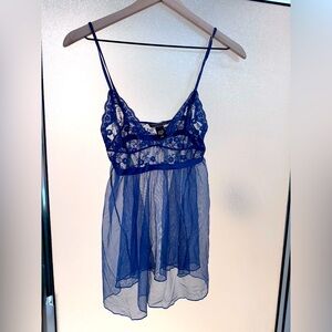 Victoria’s Secret Blue Babydoll Slip Dress